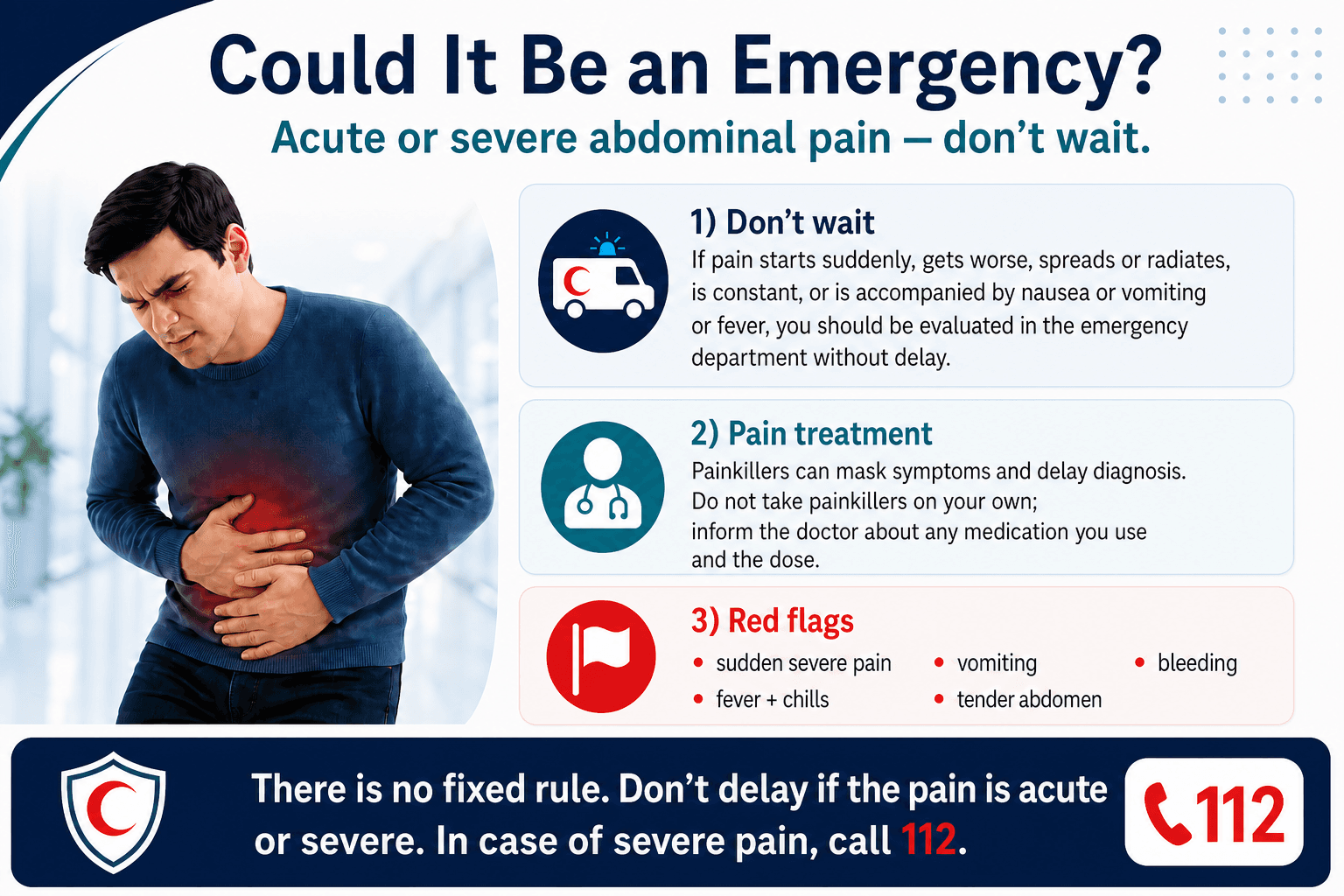 When to go to hospital — educational figure