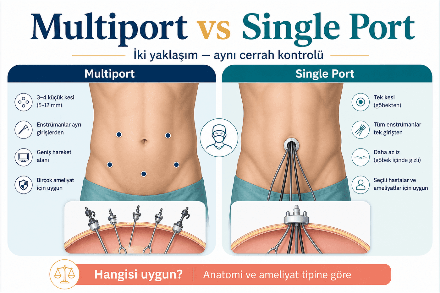 Multiport ile single port karşılaştırması