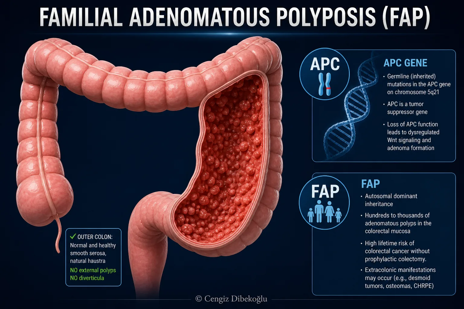 Familial adenomatous polyposis — educational figure