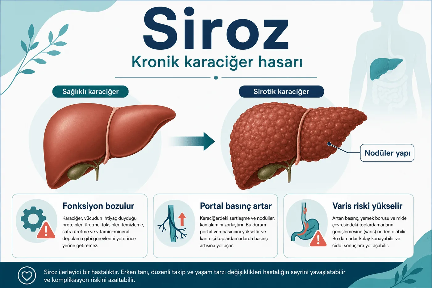 3D diagram: cirrhosis