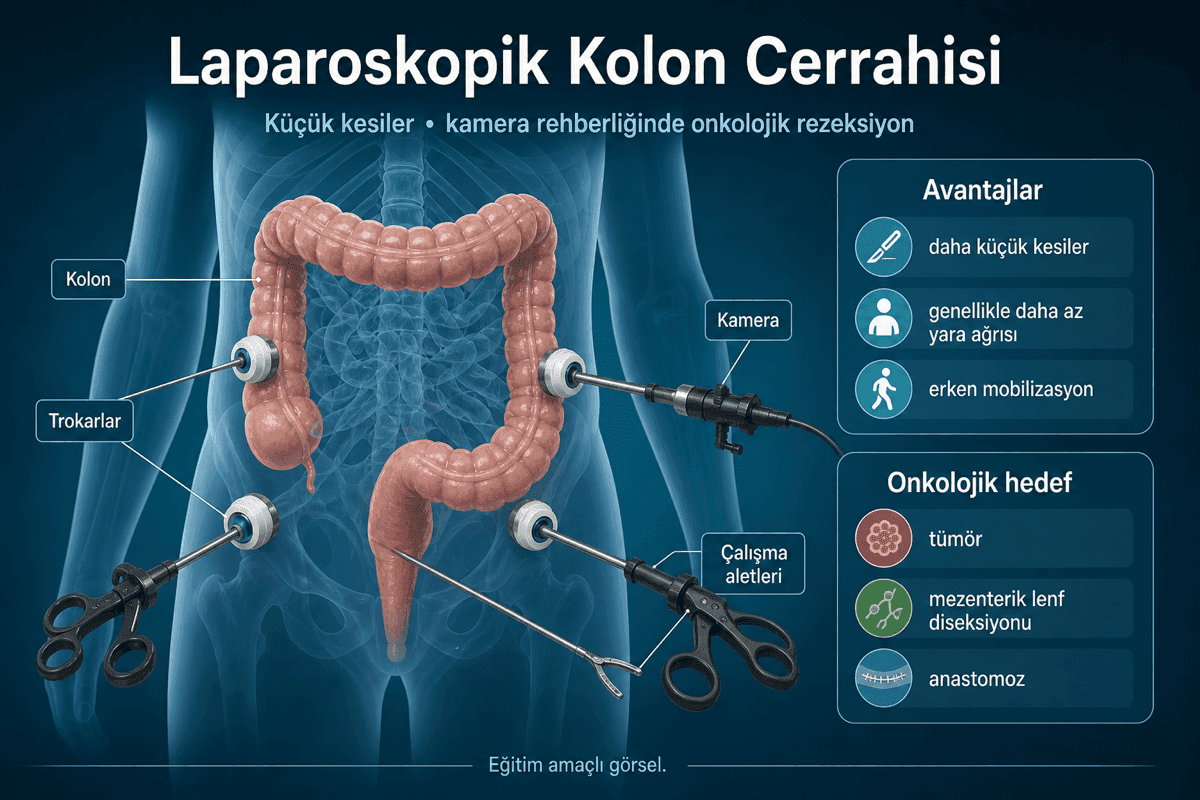 Laparoskopik kolon cerrahisi görseli