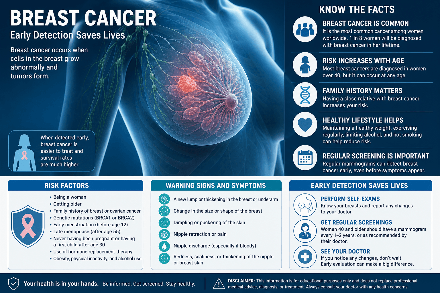 Breast cancer — educational figure