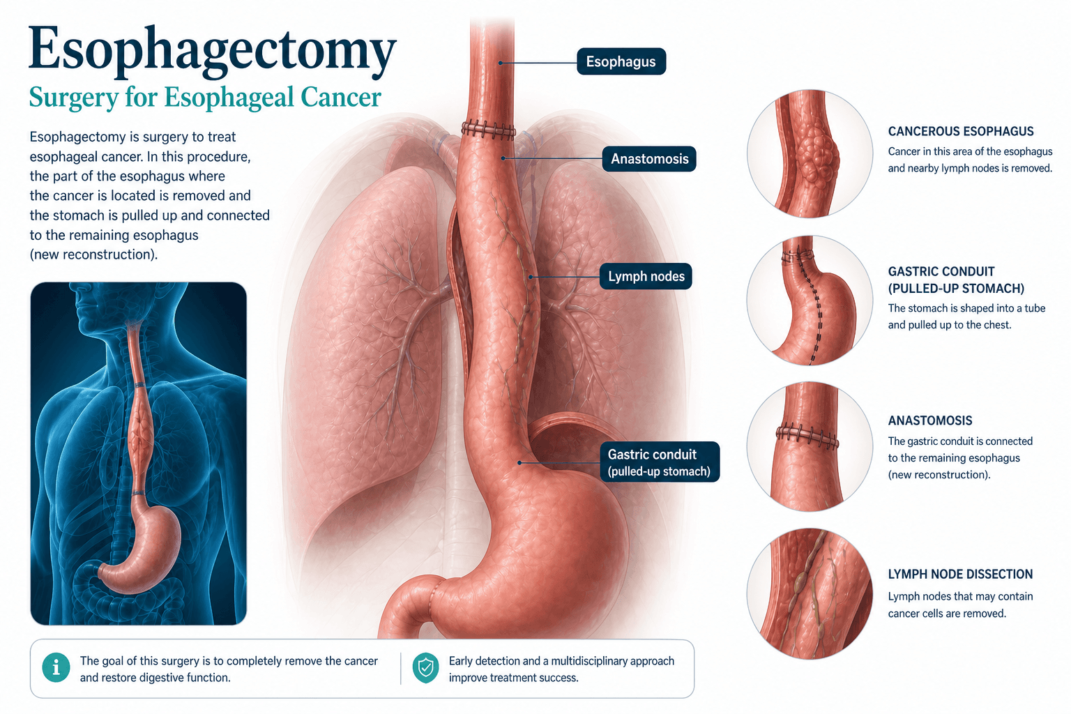 Esophagectomy — educational figure