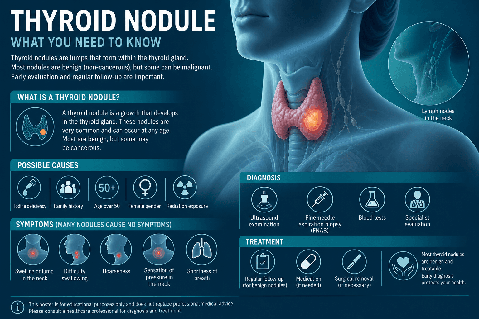Thyroid cancer — educational figure