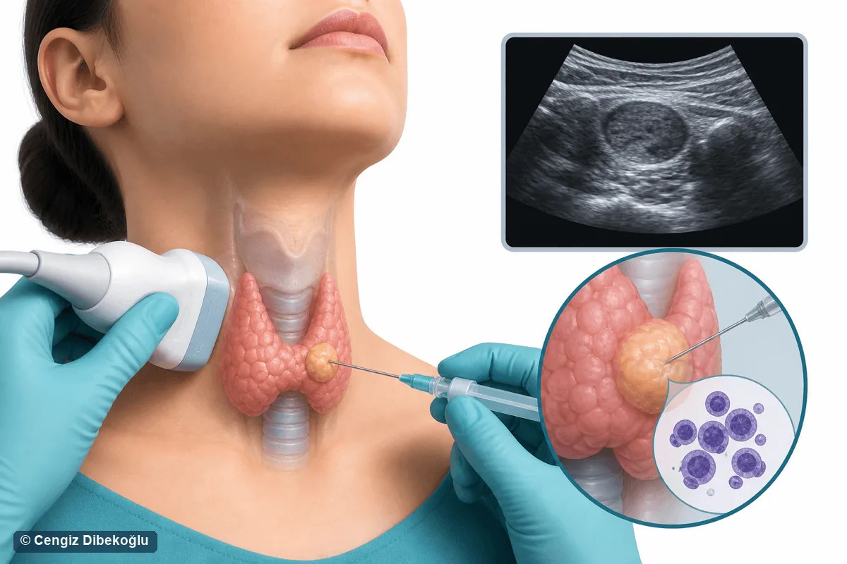 3D diagram: thyroid diagnosis