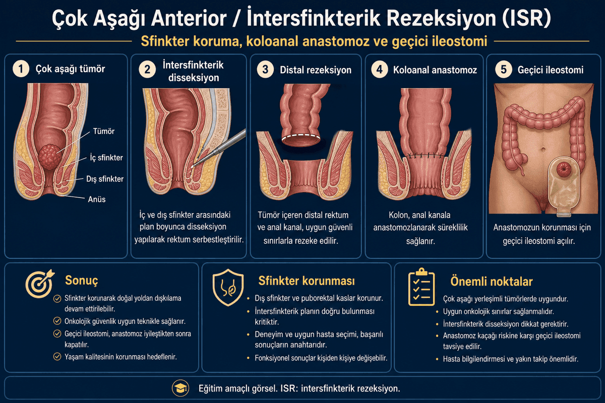 Ultra-low / intersfinkterik rezeksiyon görseli