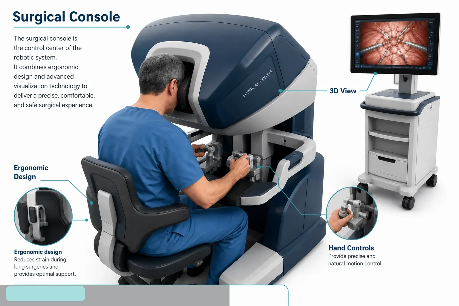 3D diagram: System / console — da vinci console