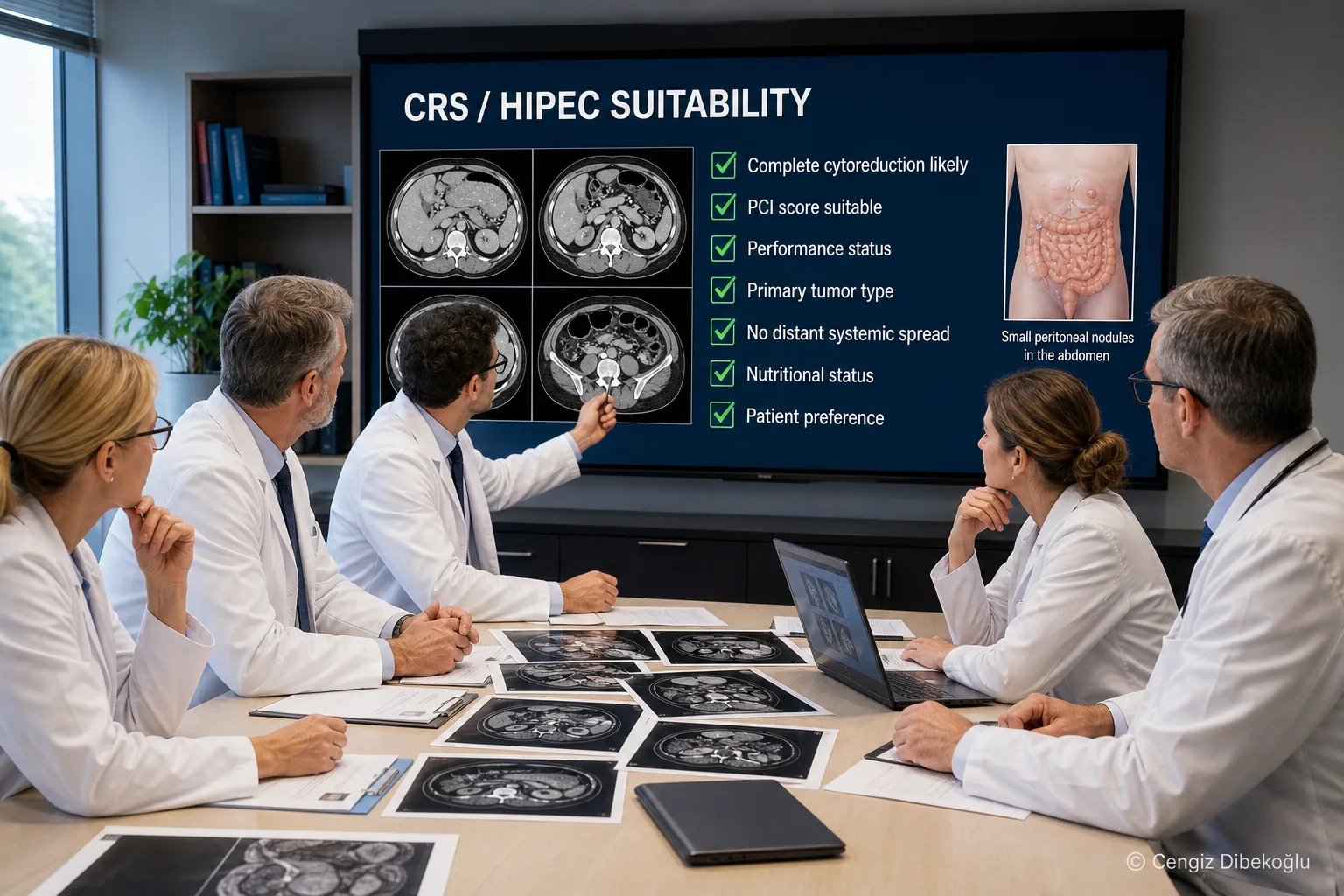 3D diagram: Candidacy — who is a candidate for crs/hipec