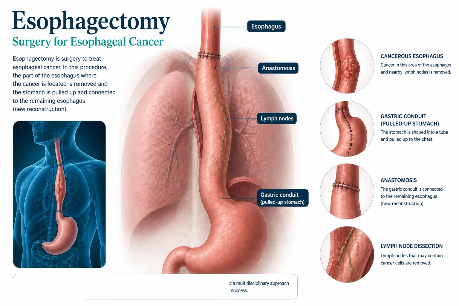 3D diagram: Esophagectomy — esophagectomy