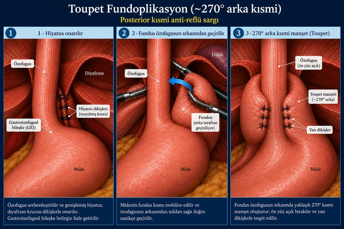 Toupet (270° arka kısmi)