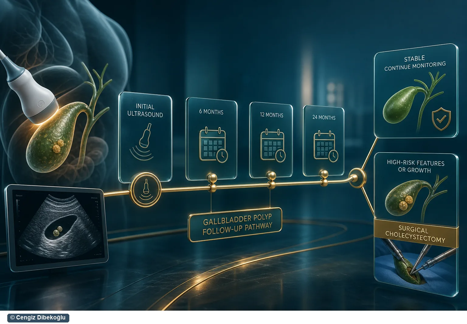 3D şema: takip yol haritası — ultrason aralıkları