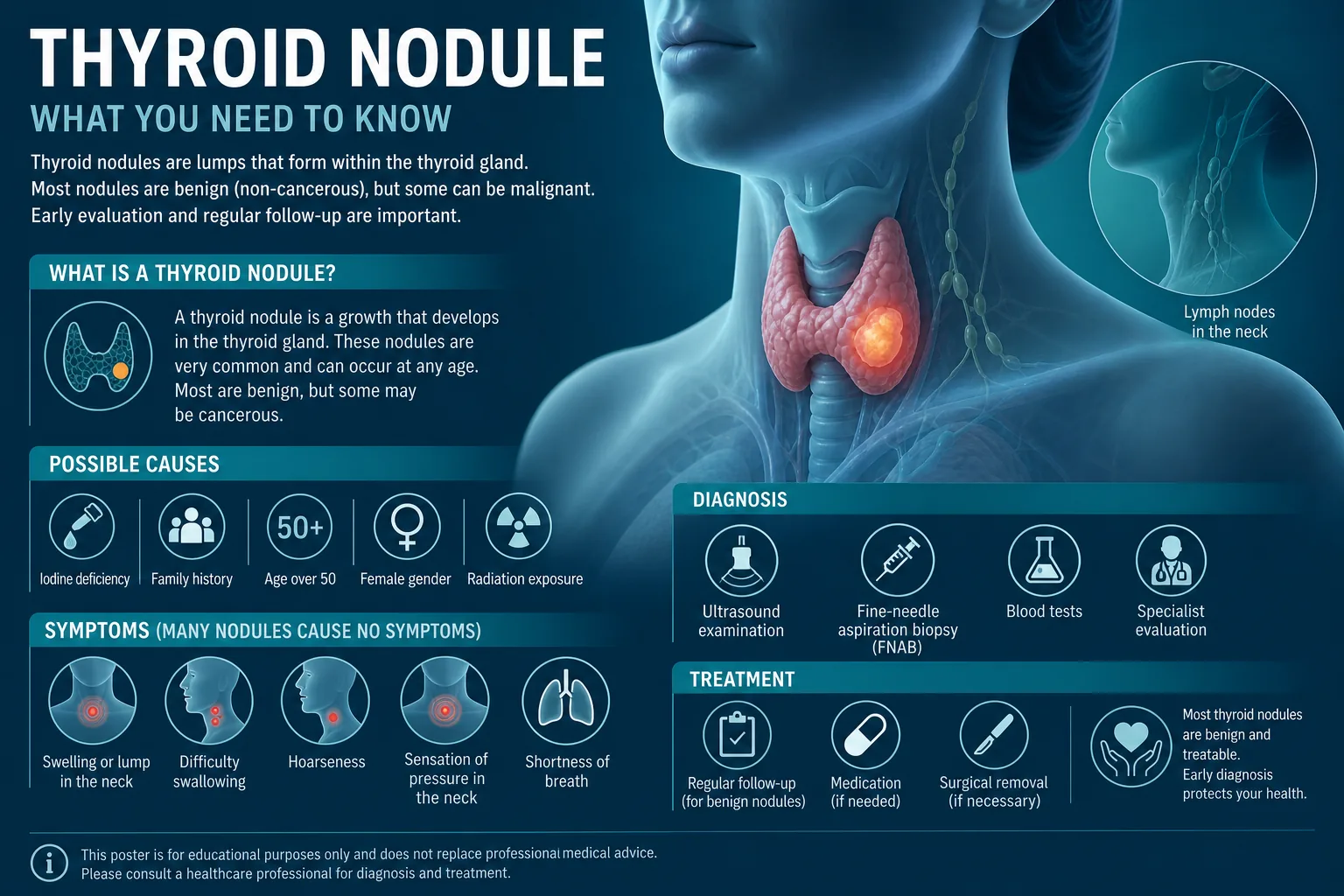 3D diagram: Cancer — thyroid cancer
